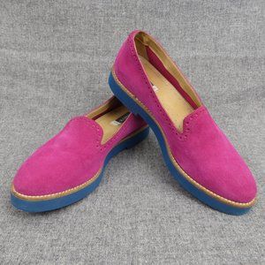 FRATELLI ROSSETTI ONE 74684 197 MULTICOLOR SUEDE BROGUE FLATS LOAFERS 40.5 ITALY